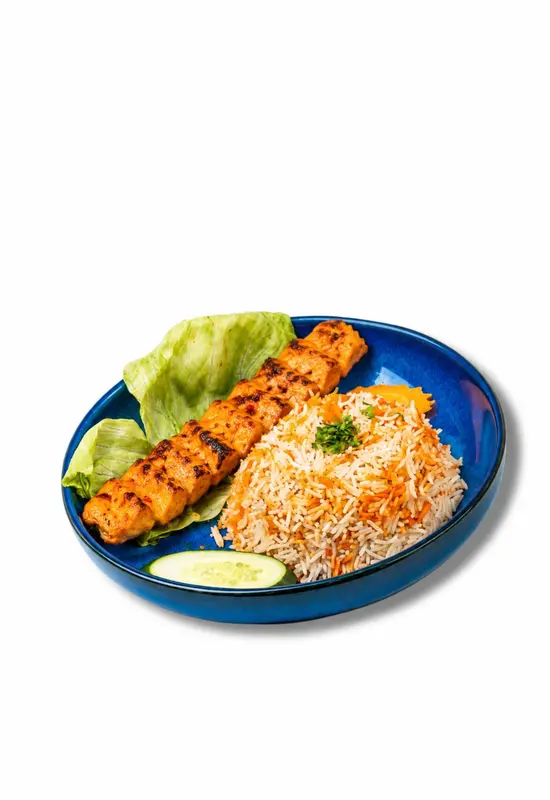 (Lunch)  kebab chicken with rice